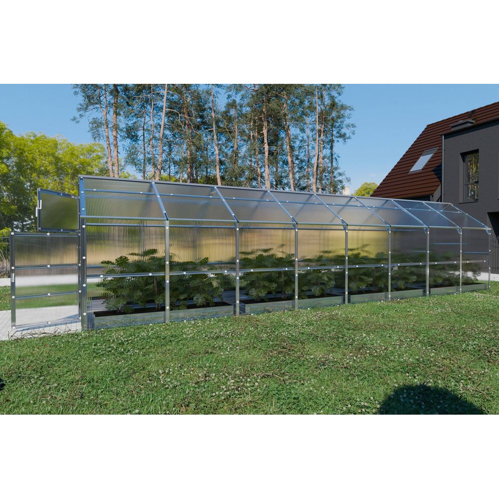 Serre en polycarbonate bernard 18,8m² (2,35x8m), 6mm