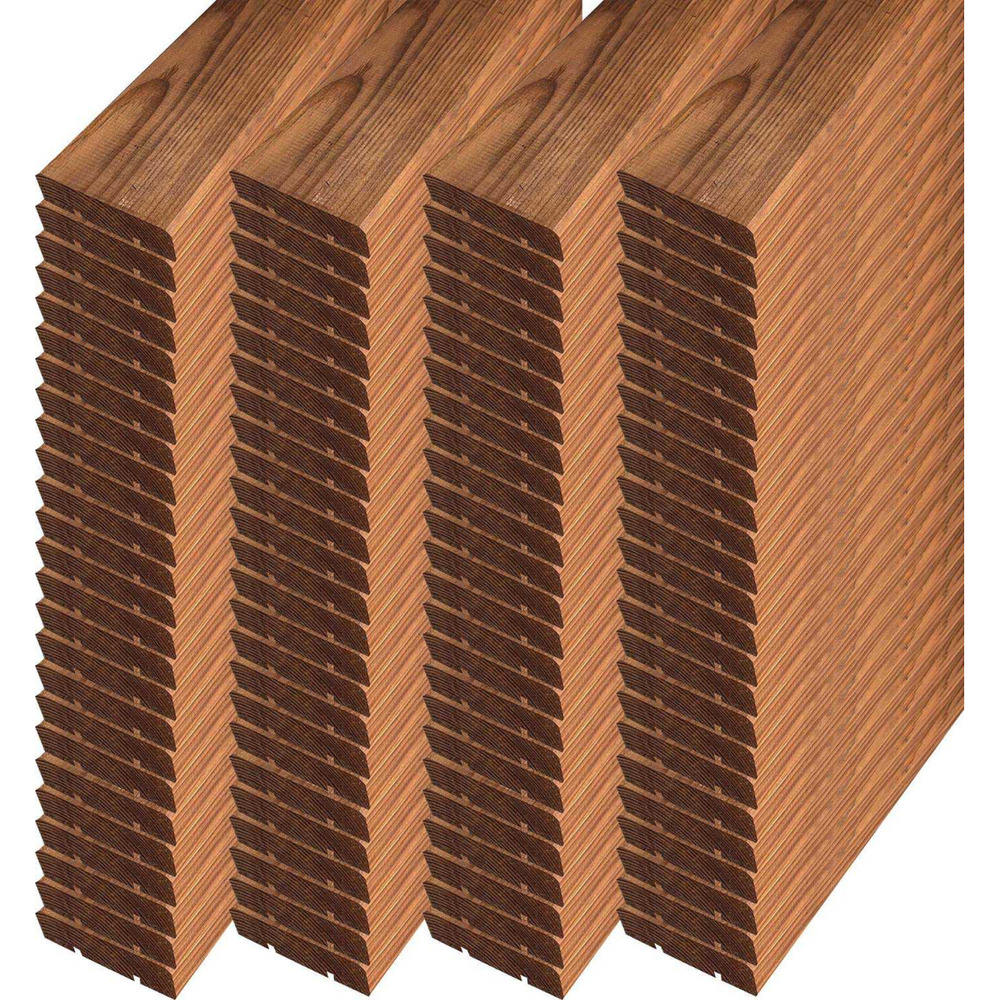 Lame de terrasse lisse en pin sylvestre 250 x 14 cm premium (lot de 100) 35 m2