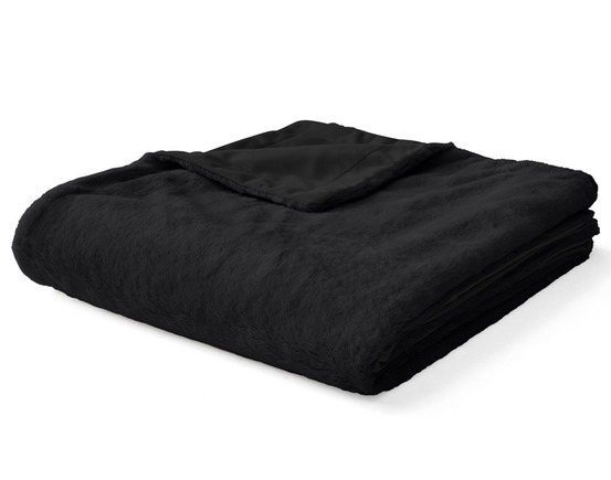 Venus - plaid - 200x140 cm - en fausse fourrure et velours