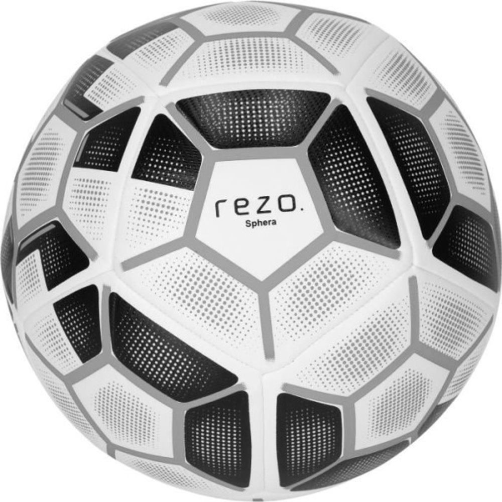 Ballon de football - rezo - sphera - taille 4 - gris - technologie avancée