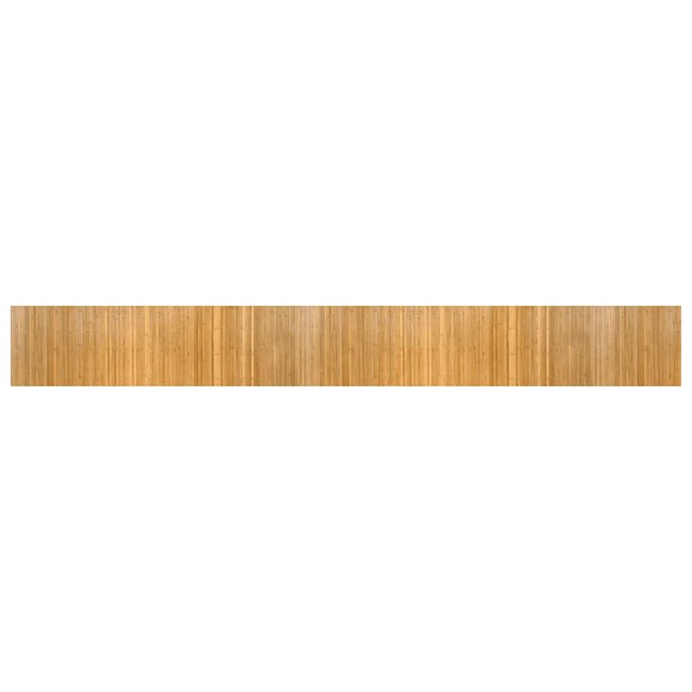 Tapis rectangulaire naturel 60x500 cm bambou