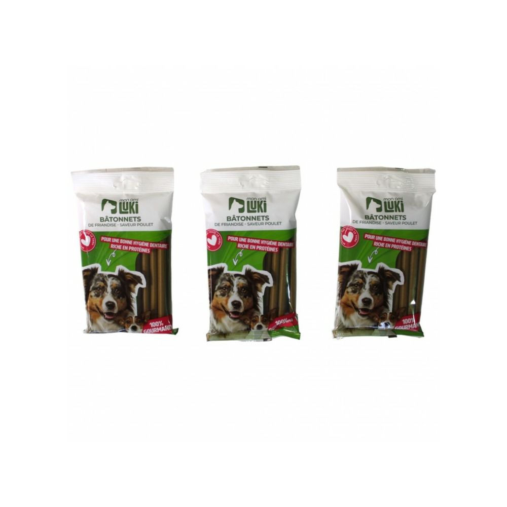 Bâtonnets friandise au poulet 200g pour chien