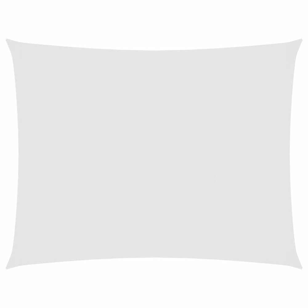 Voile de parasol tissu oxford rectangulaire 5x6 m blanc