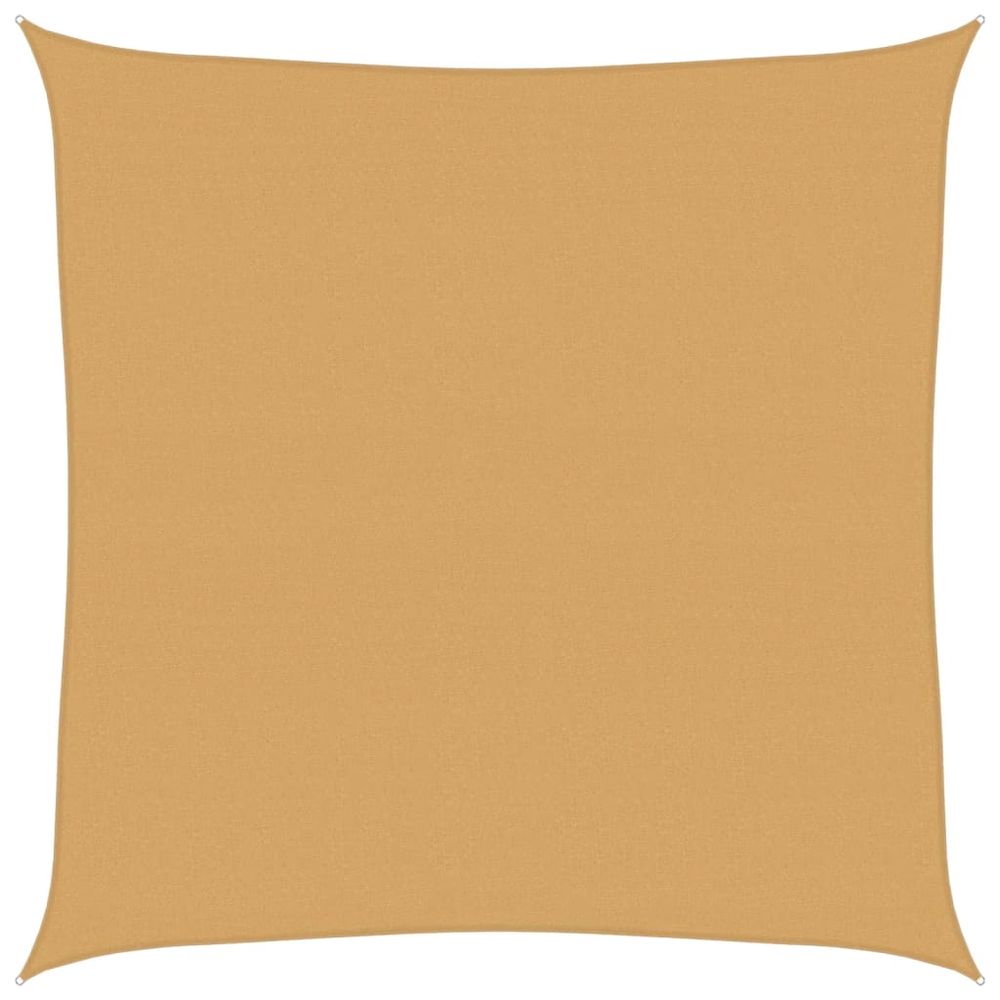 Voile d'ombrage 160 g/m² carré sable 5x5 m pehd