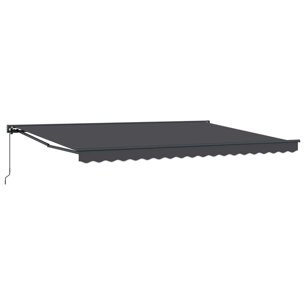 Auvent rétractable manuel anthracite 4 x 2 m