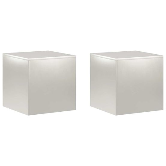 Support de plante 2 pcs argenté 40 x 40 x 40 cm acier