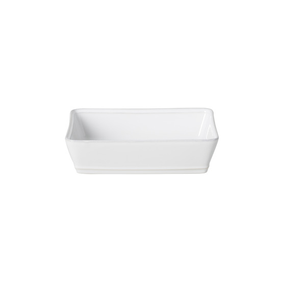 Plat rectangulaire 20,2 x 15,2 cm friso blanc - costa nova