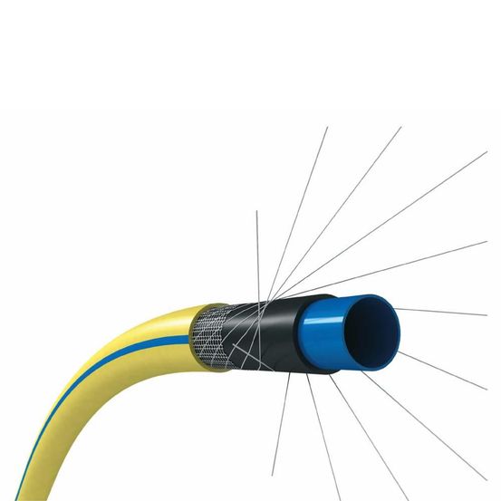 Tuyau arrosage antivrille 10m diam.30mm jaune tubiroll