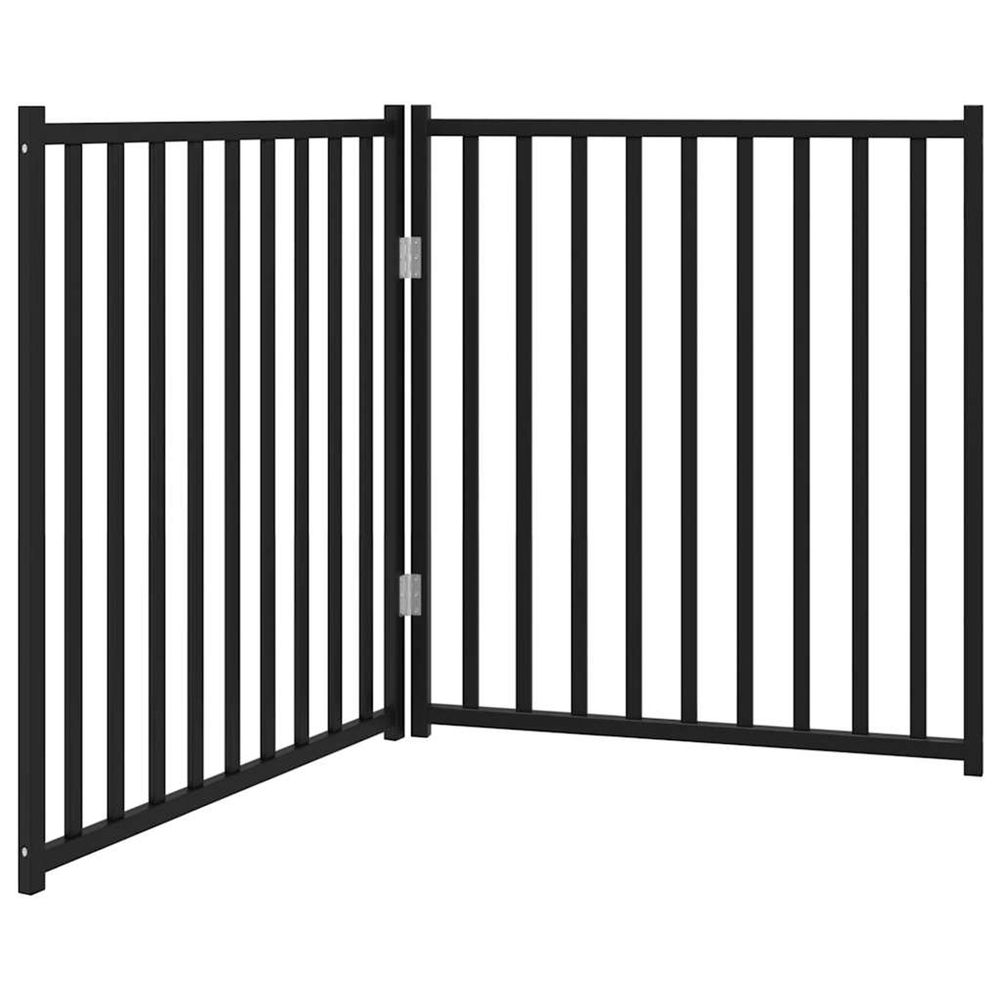 Barrière pour chien pliable 2 panneaux 160 cm bois sapin massif