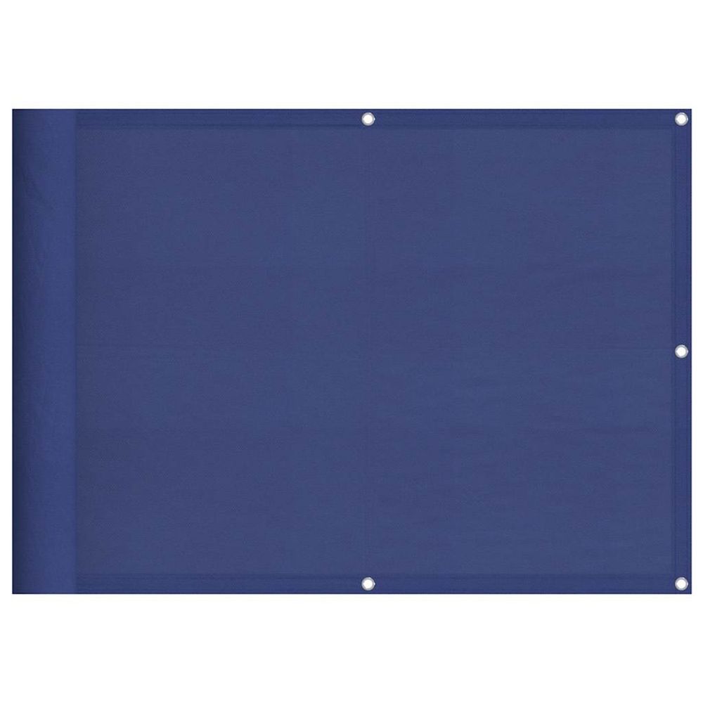Écran de balcon bleu 75x700 cm 100% polyester oxford