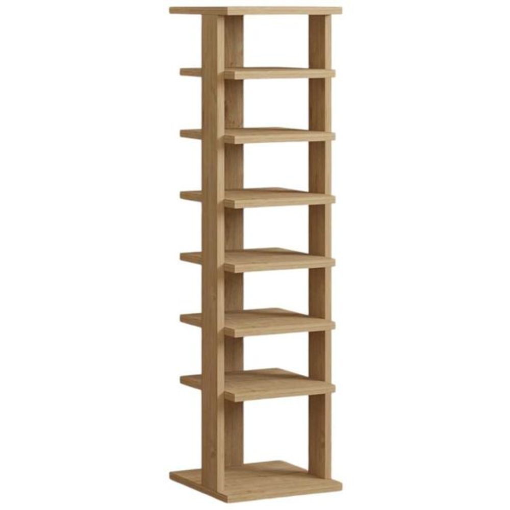 Etagère à chaussures en aggloméré ayka chêne