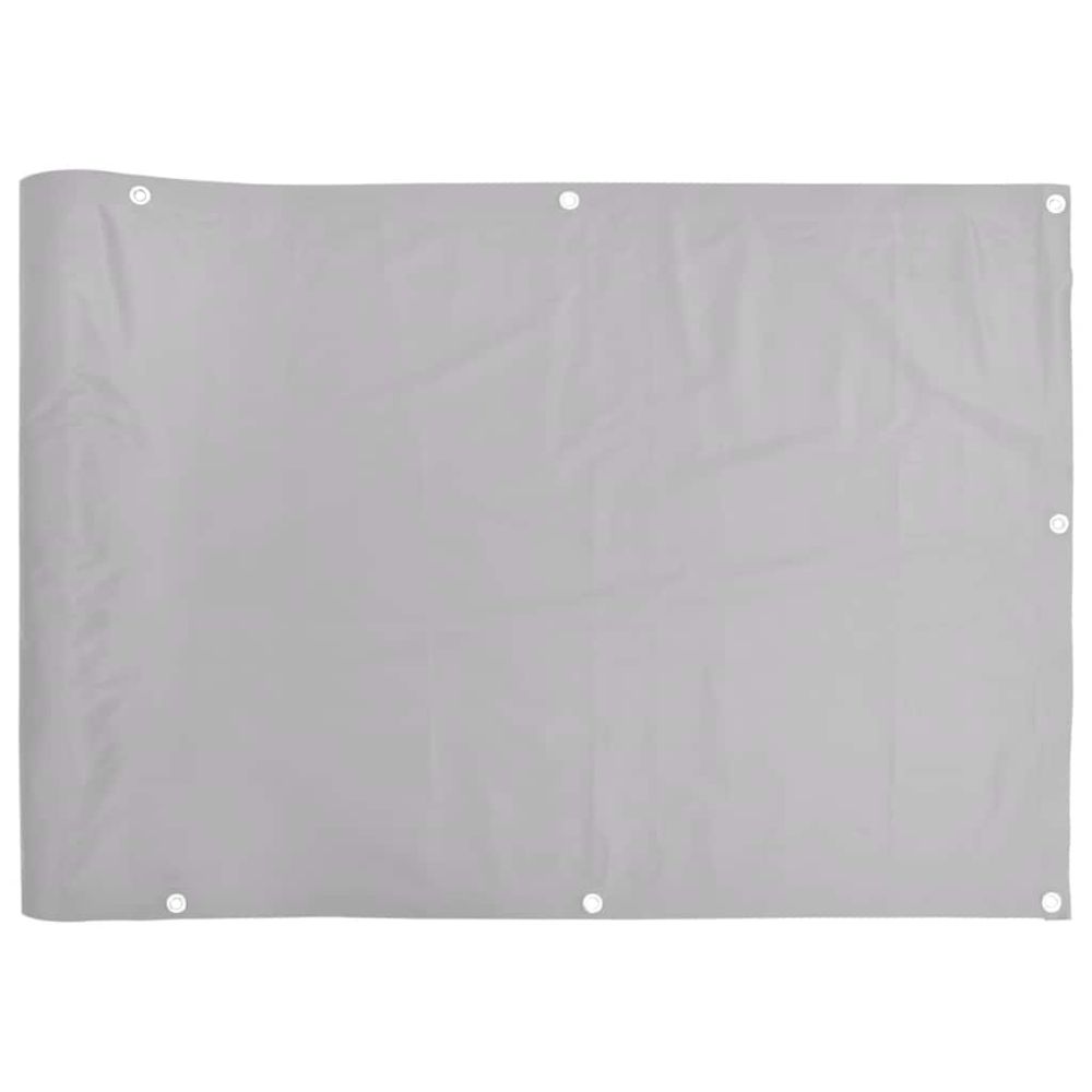 Écran d'intimité de balcon gris 400x120 cm pvc