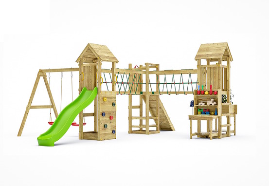 Aire de jeu fungoo optimizer avec balançoire double