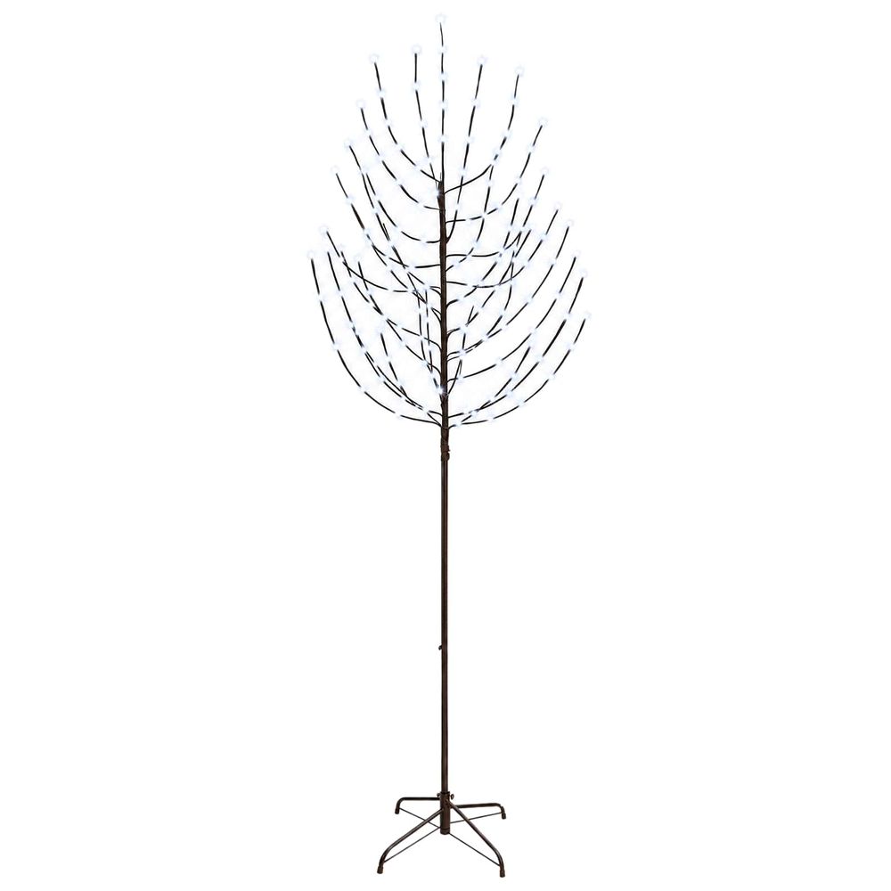 Arbre de noël led noir 210 cm acier 180 led