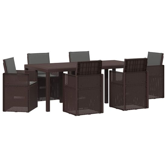 Ensemble de salle à manger pour jardin 7 pc pp