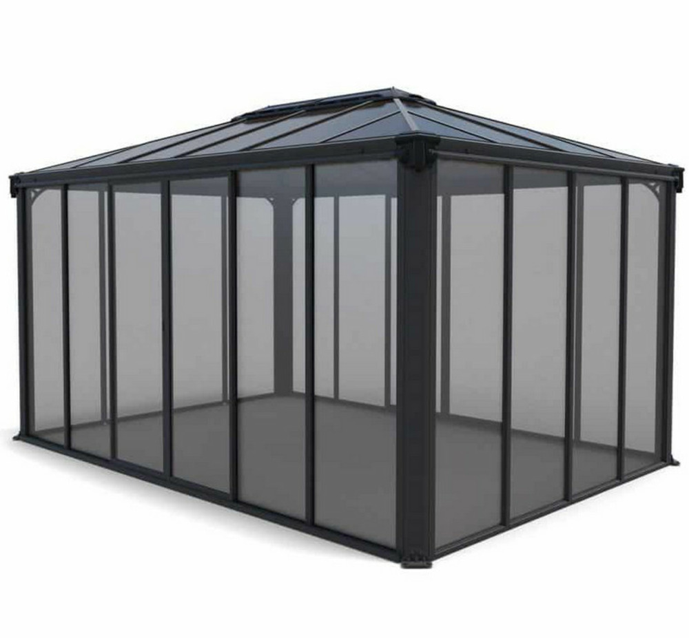Gazebo fermé 430x295,5cm gris anthracite - 705760