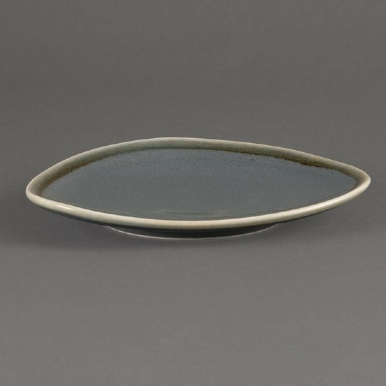 Assiette triangulaire couleur océan kiln 165 mm - lot de 6 - olympia