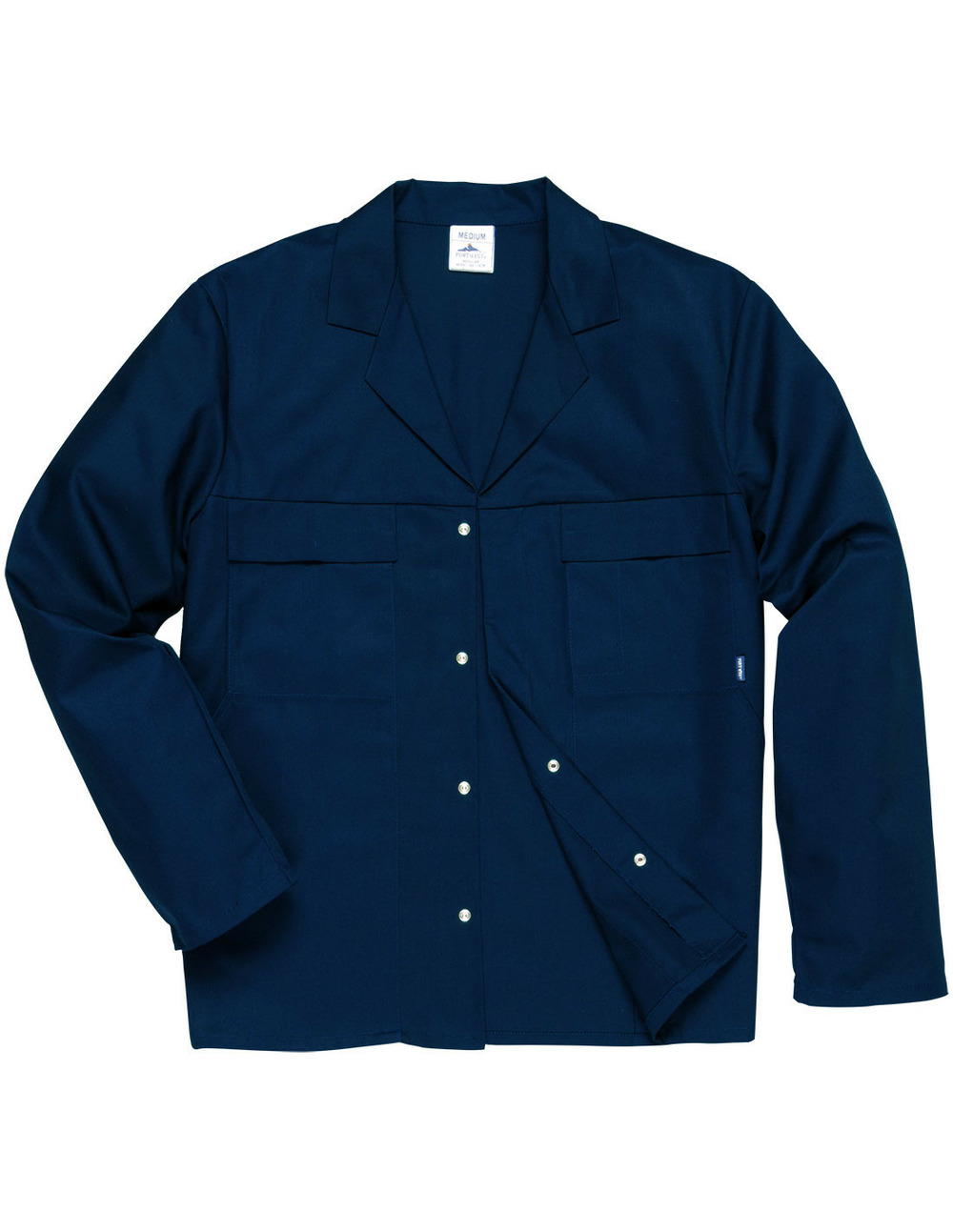 Veste mayo 4 poches couleur : marine taille l - portwest