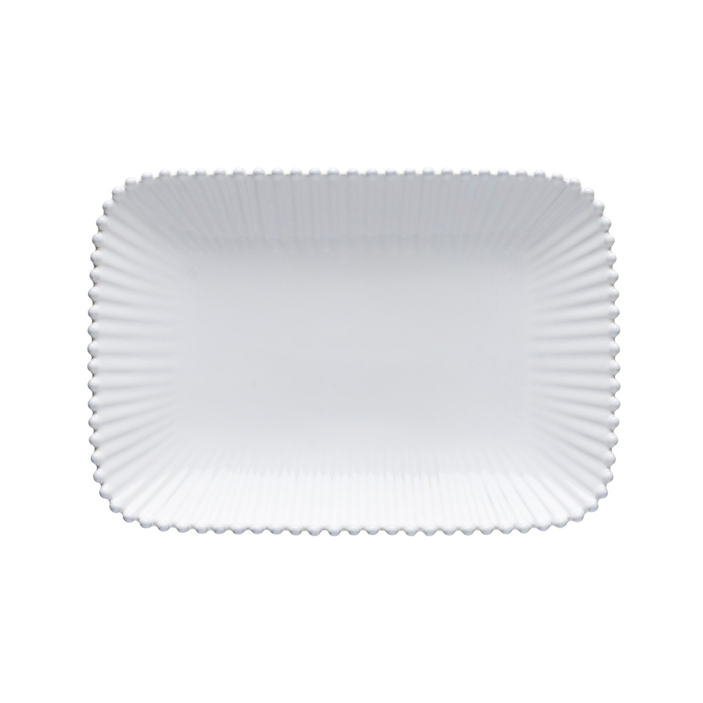 Plat rectangulaire 30,4 x 21,1 cm pearl blanc - costa nova