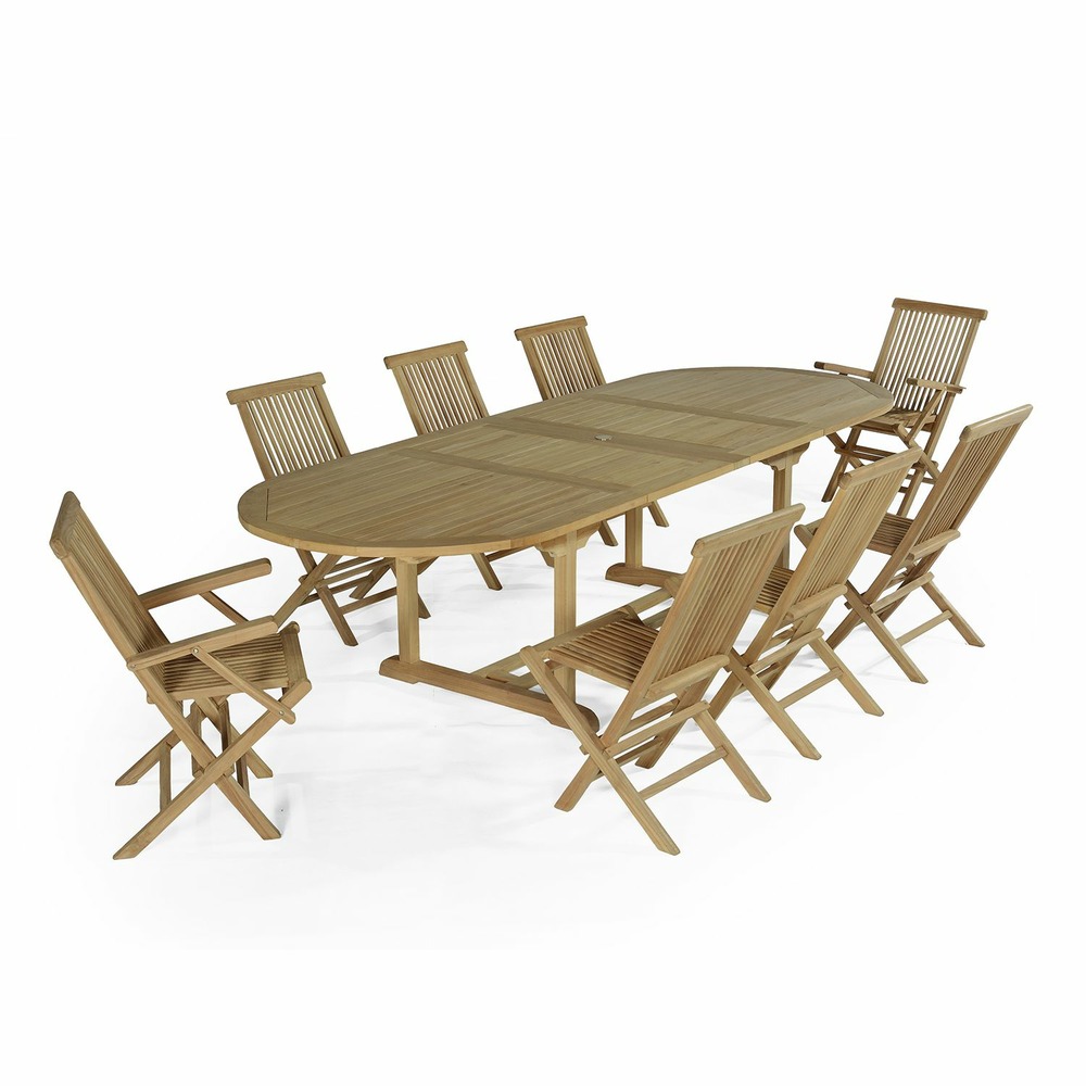 SALON JARDIN TECK BIARRITZ-(783917)