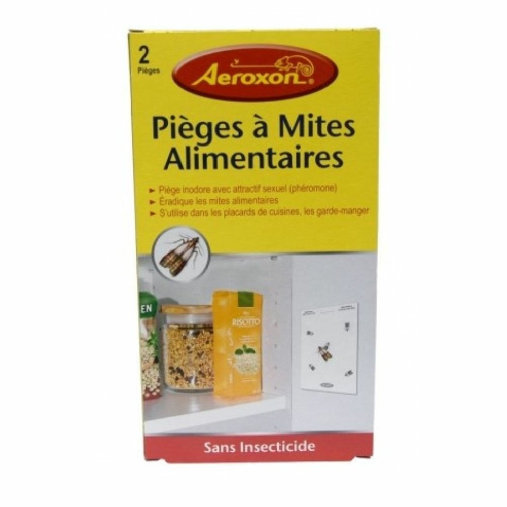 Piège à mites alimentaires - lot de 2 pièges adhésifs
