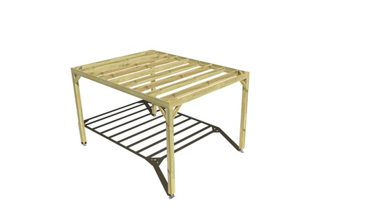 Pergola bois • 3m x 4m • indépendante • sens largeur • livraison comprise