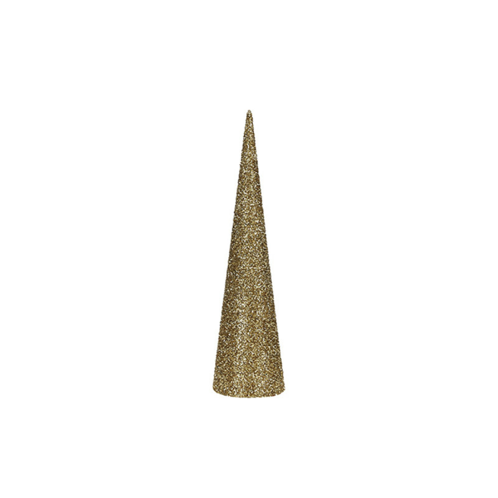 Arbre de noël en cône edm - doré - 60 cm - 72289