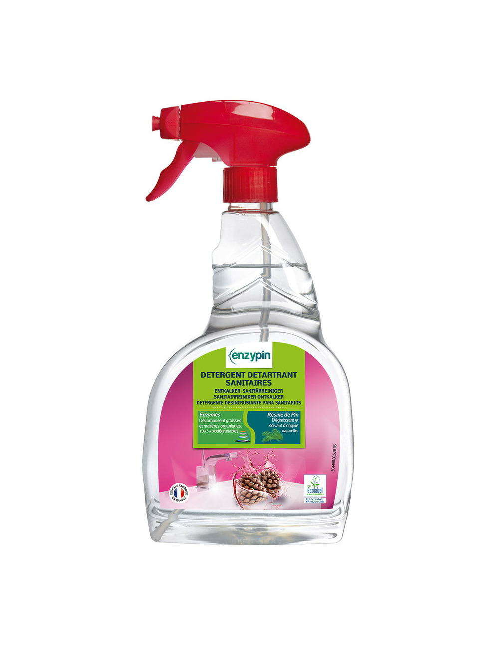 Detergeant detartrant sanitaire 750ml - enzypin