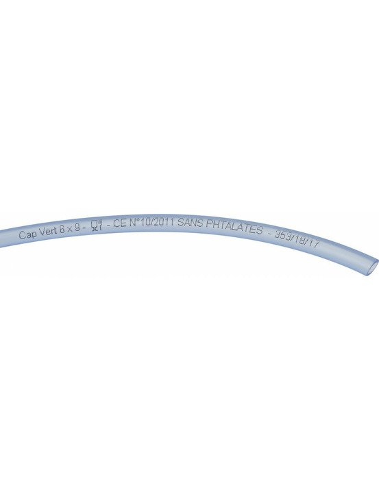 Tuyau cristal 50m diamètre 6 x 9 mm - cap vert