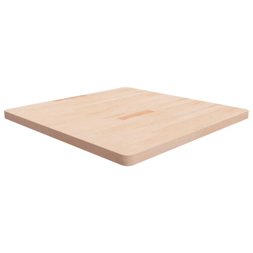 Dessus de table carré 90x90x4 cm bois chêne massif non traité