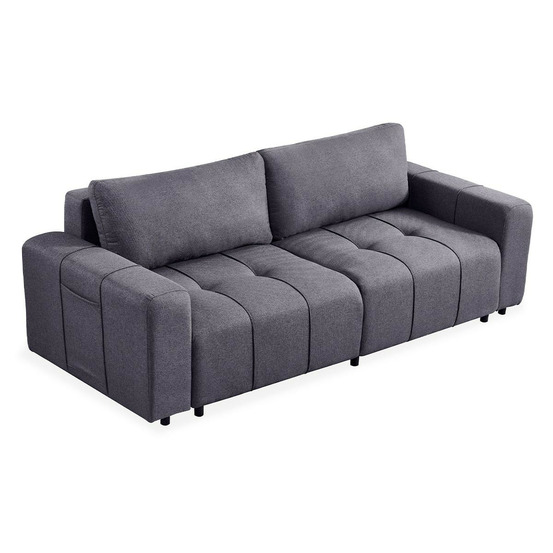 Canapé convertible 3 places tissu