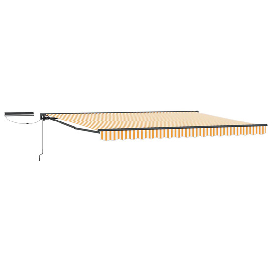 Auvent rétractable électrique jaune, blanc, anthracite 4 x 2 m