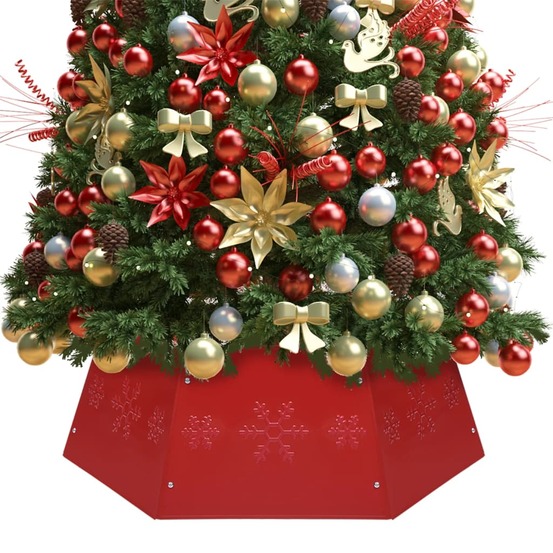 Jupe de sapin de noël rouge ø68x25 cm