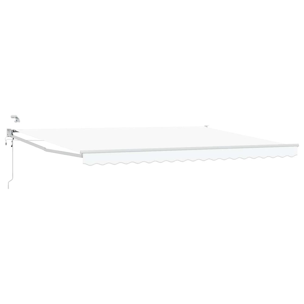Auvent rétractable électrique blanc 4 × 3 m