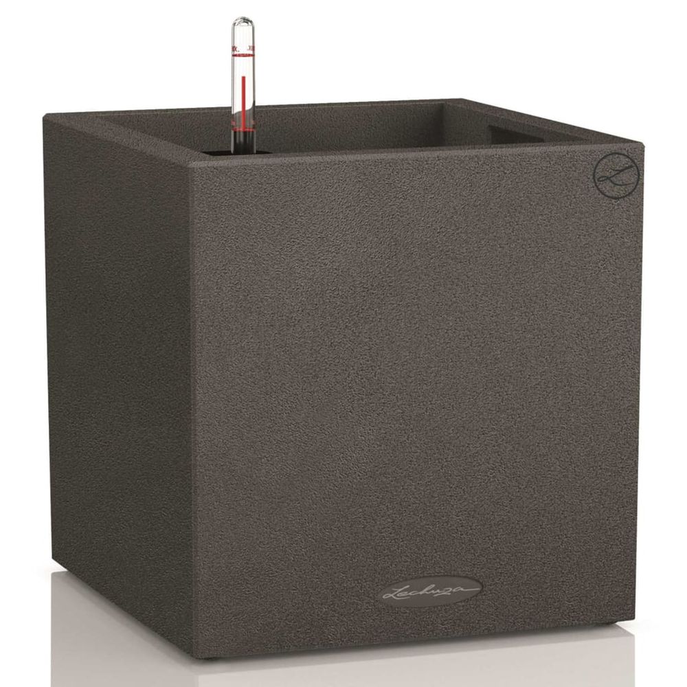 Jardinière d'extérieur canto color square 40 all-in-one graphite 13722