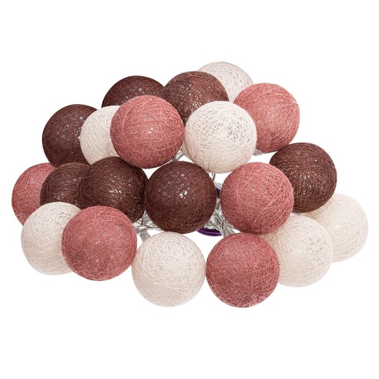 Guirlande led secteur 20 boules assortiments d 6 box