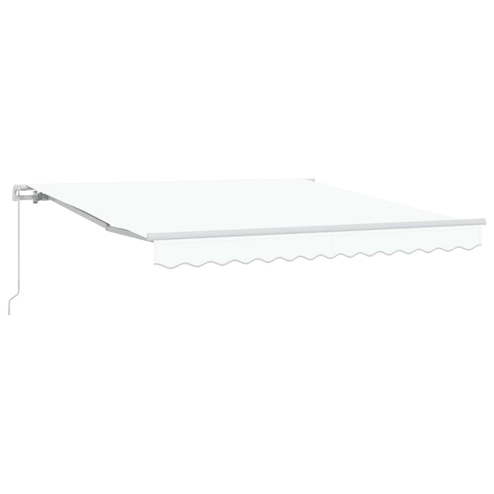 Auvent rétractable blanc 300 x 250 x 165 cm
