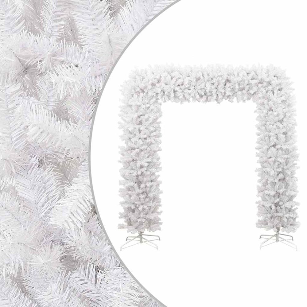 Arche d'arbre de noël blanc 240 cm