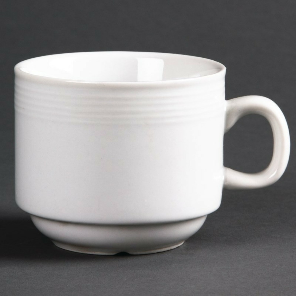 Tasse à thé empilable linear 200 ml - lot par 12 - olympia