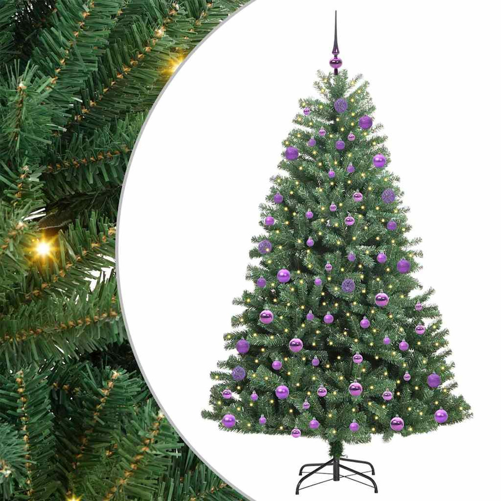 Sapin de noël artificiel à branches articulées vert 210 cm