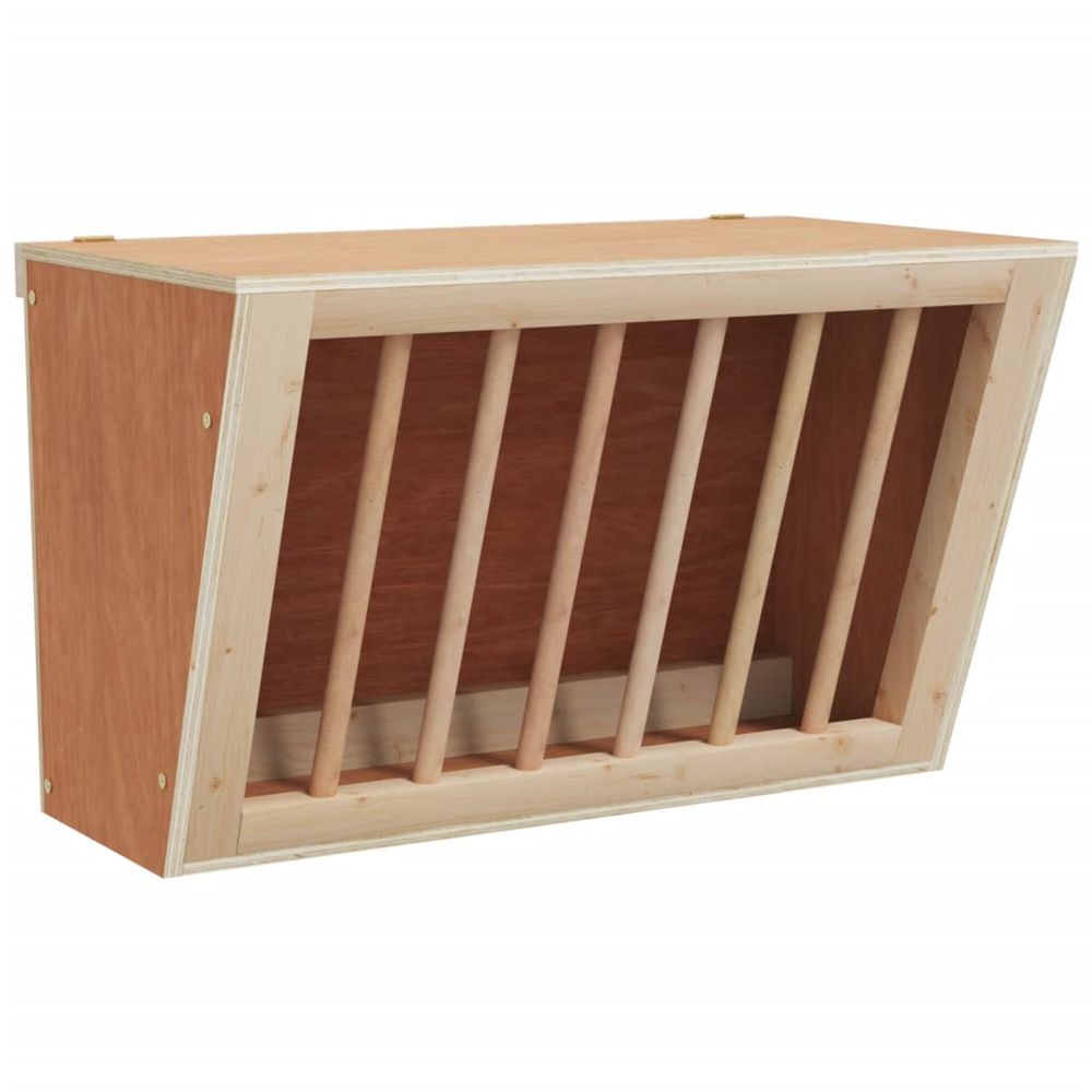 Mangeoire à foin pour lapins 37x18,5x23 cm bois massif sapin