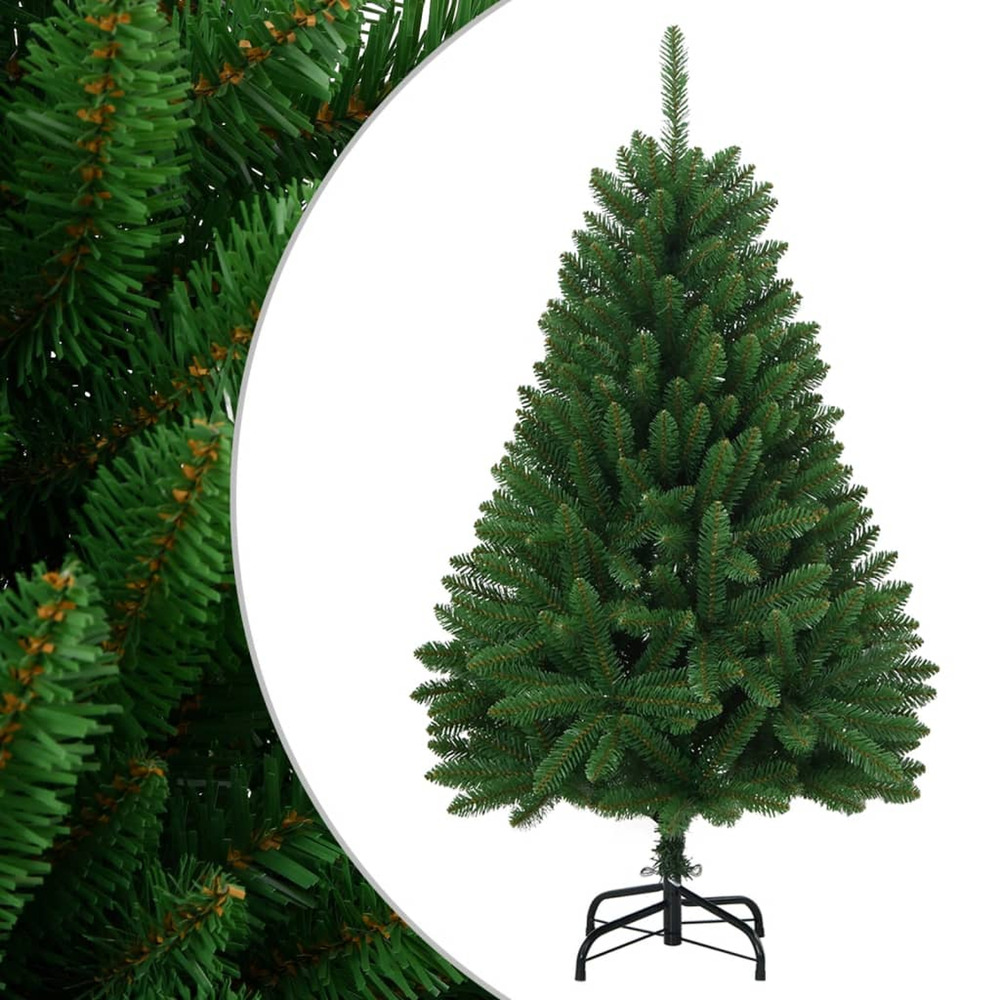Sapin de noël artificiel à charnières avec support vert 120 cm