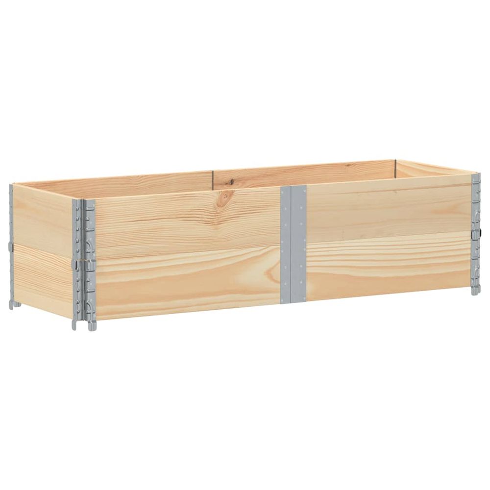 Colliers de palette 2 pcs 150x50 cm bois de pin solide