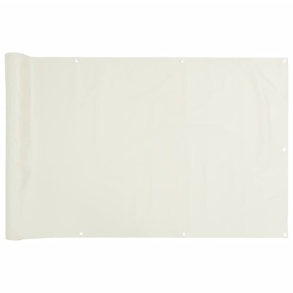 Écran d'intimité de balcon blanc 400x90 cm pvc