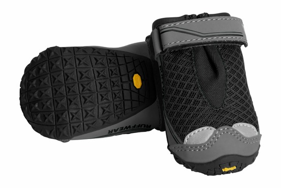 Bottines pour chien grip trexâ„¢, protection des pattes tout-terrain durable. Couleur: obsidian black (noir), taille: 44mm/xxxs