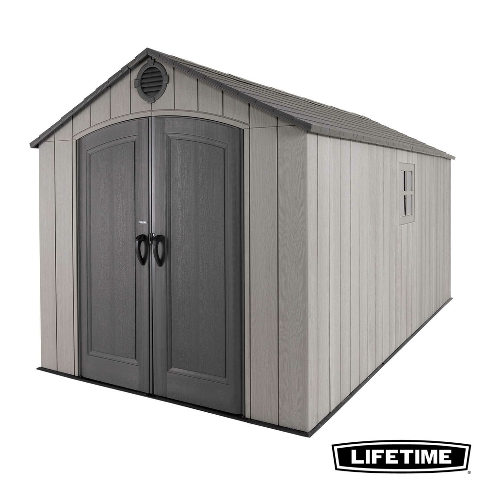 Abri de jardin résine 11. 15 m2 / 2. 44x4. 57m LIFETIME #60353