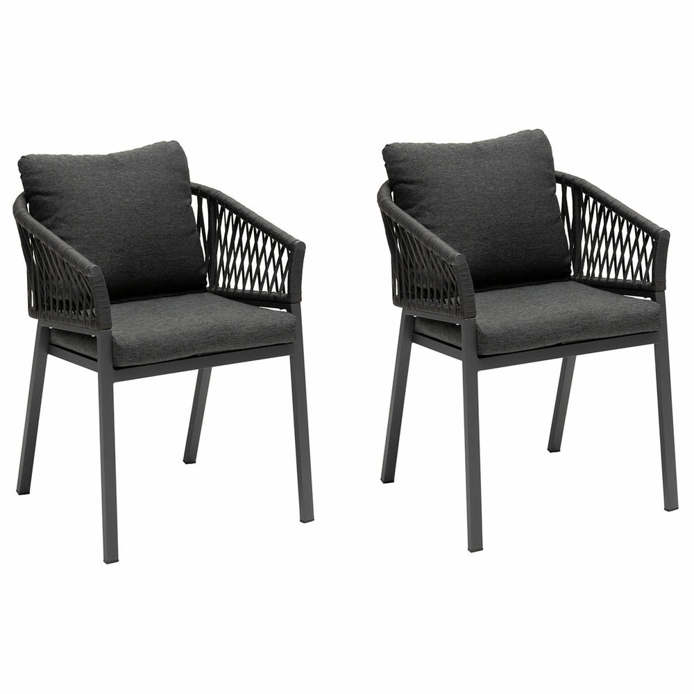 Fauteuil de jardin oriengo anthracite & graphite