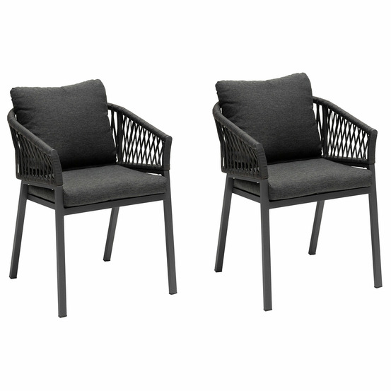 Fauteuil de jardin oriengo anthracite & graphite