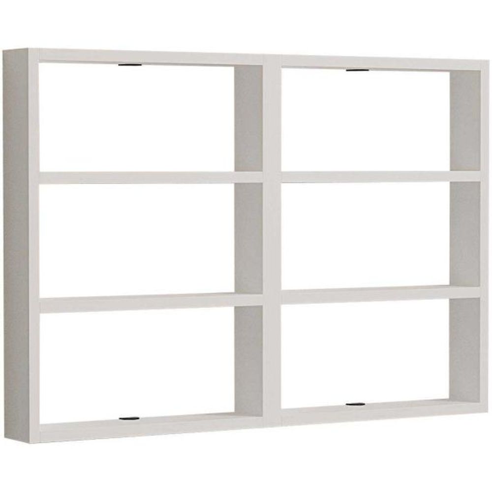 Etagère murale en agglomeré hexa blanc