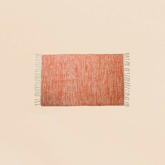 Tapis en coton à franges 60x90cm